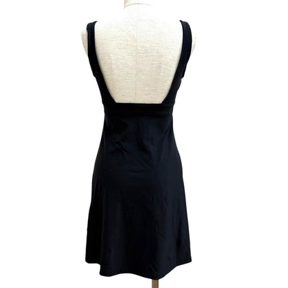 Chanel Vintage 97c CC Logo Embroidery Sleeveless Maillot Dress Black 38 — view 4