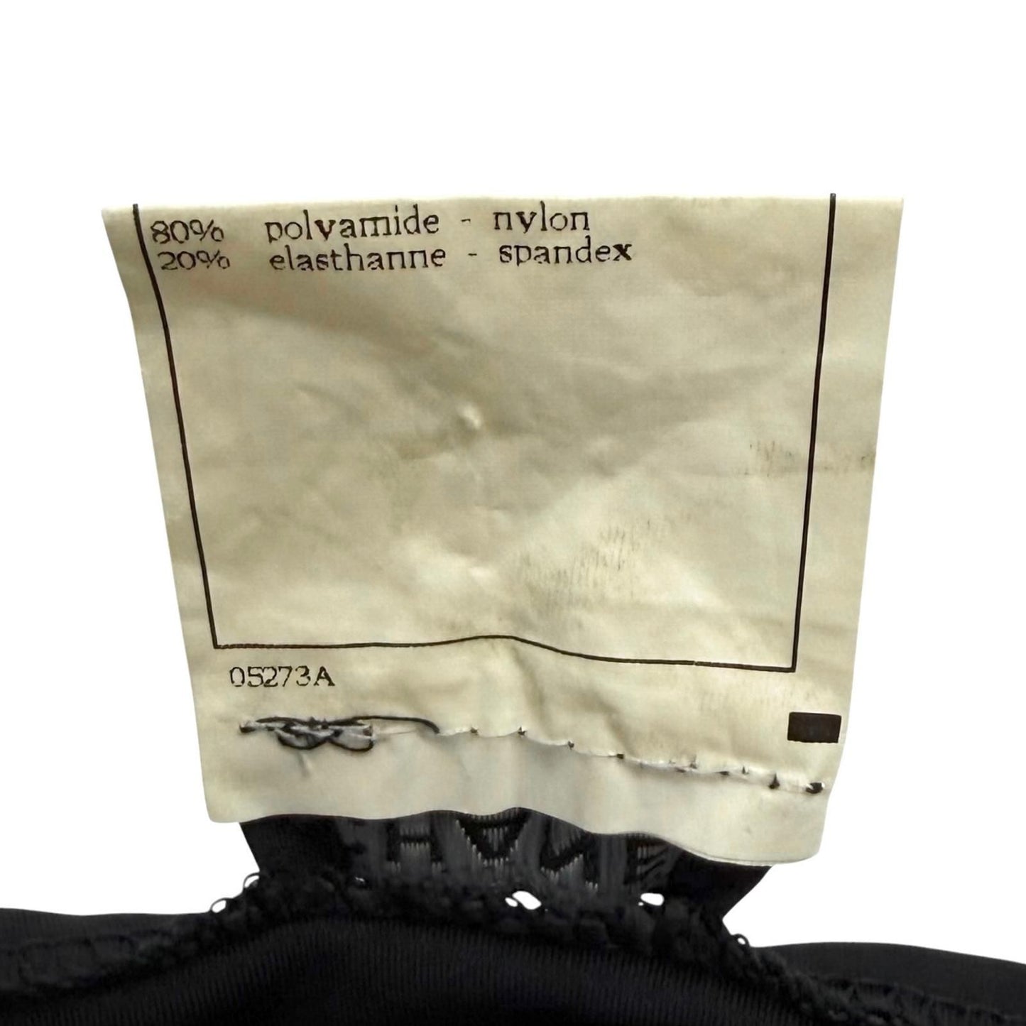 Chanel Vintage 97c CC Logo Embroidery Sleeveless Maillot Dress Black 38 — view 7