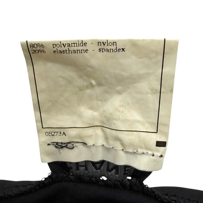 Chanel Vintage 97c CC Logo Embroidery Sleeveless Maillot Dress Black 38 — view 7