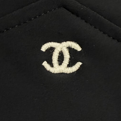 Chanel Vintage 97c CC Logo Embroidery Sleeveless Maillot Dress Black 38 — view 5