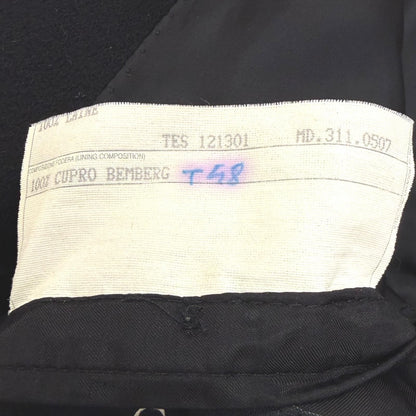 Gucci Vintage Wool 100% Tom Ford Era Single Chesterfield Long Coat Black 48 — view 8