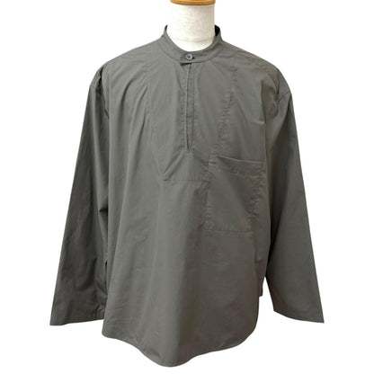 Hermes Pullover Valouse Shirt Boxy Fit Long Sleeve Charcoal Sweater 42