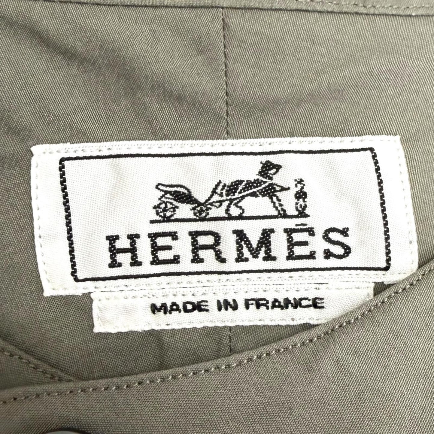 Hermes Pullover Valouse Shirt Boxy Fit Long Sleeve Charcoal Sweater 42 — view 6