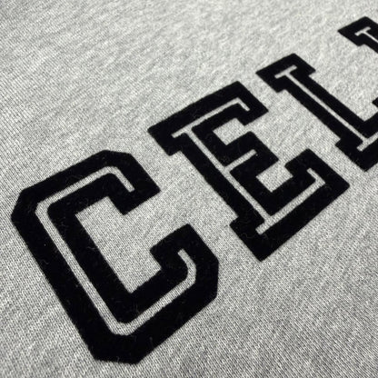 Celine Cotton 100% Logo Loose Hoodie Pullover Gray — view 5