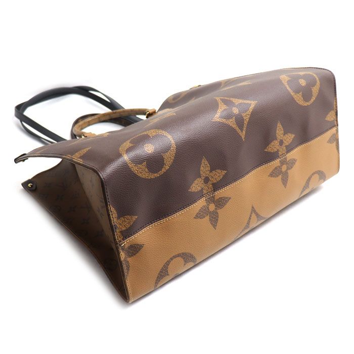 Louis Vuitton On The Go GM Tote Bag Monogram Giant Reverse Brown