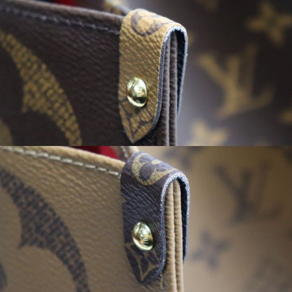Louis Vuitton On The Go GM Tote Bag Monogram Giant Reverse Brown — view 8