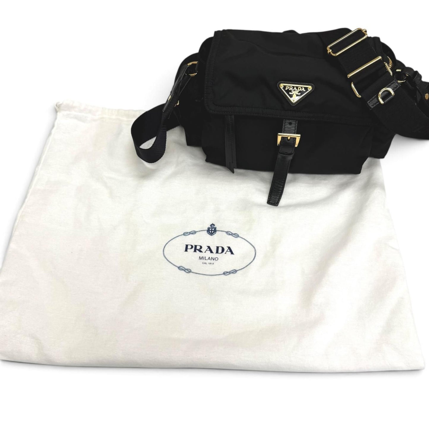 Prada Explorer Medium Triangle Logo Re-Nylon 2-Way Shoulder Bag — view 2