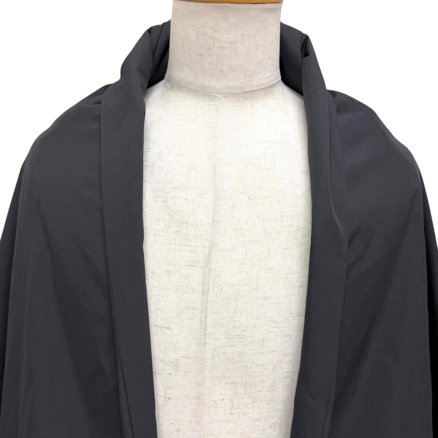 Balenciaga Oversized Poncho Cloak Coat Charcoal Gray — view 2