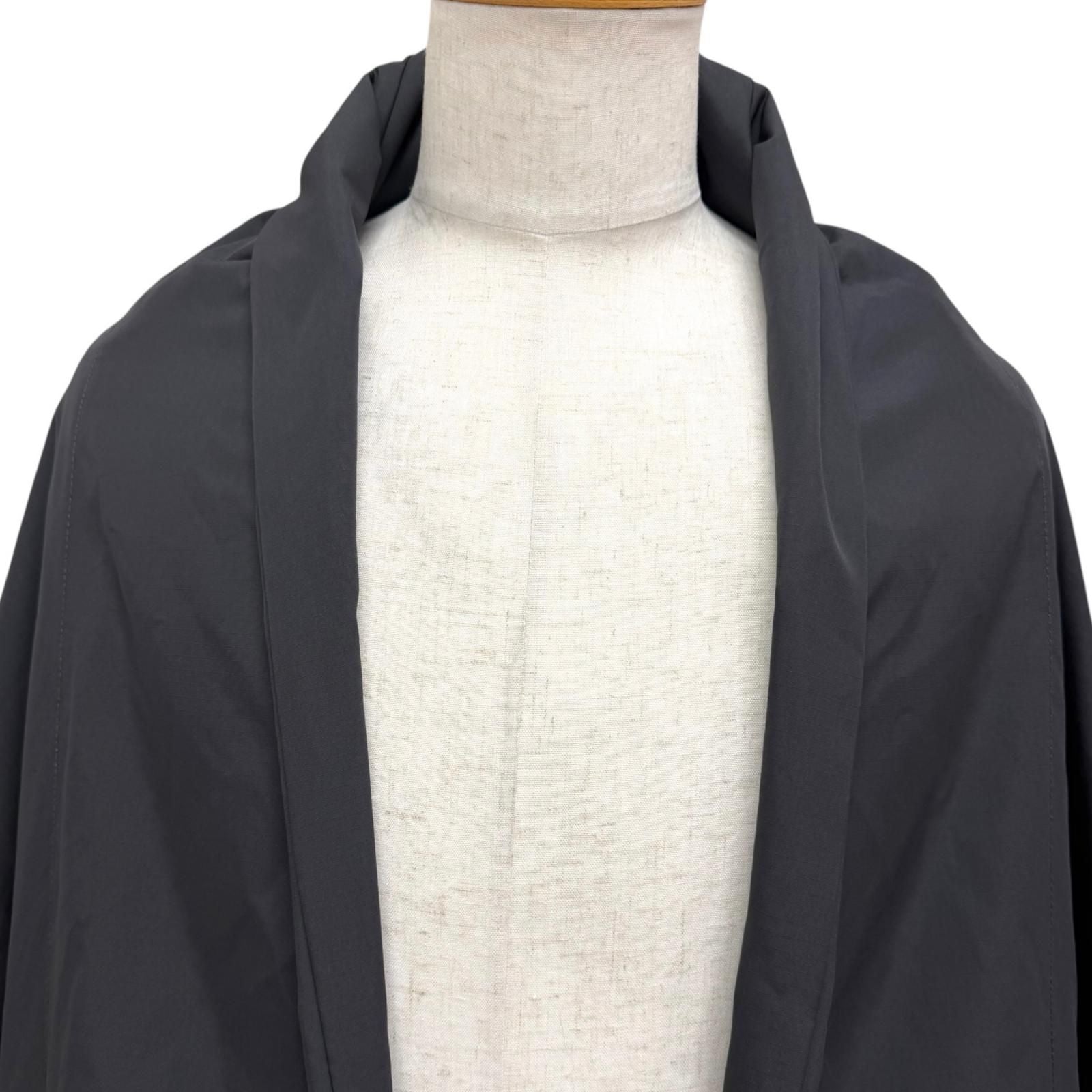 Balenciaga Oversized Poncho Cloak Coat Charcoal Gray — view 2