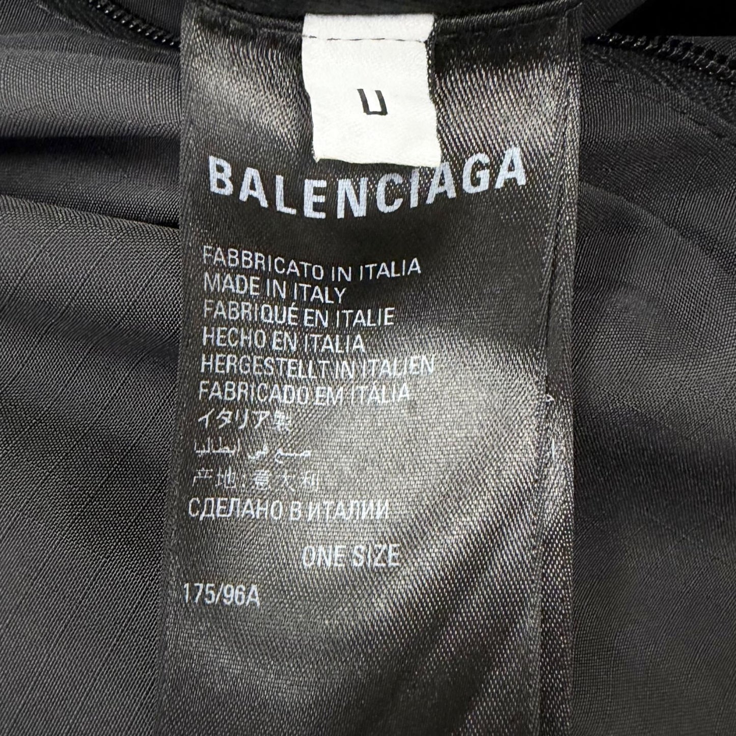 Balenciaga Oversized Poncho Cloak Coat Charcoal Gray — view 6