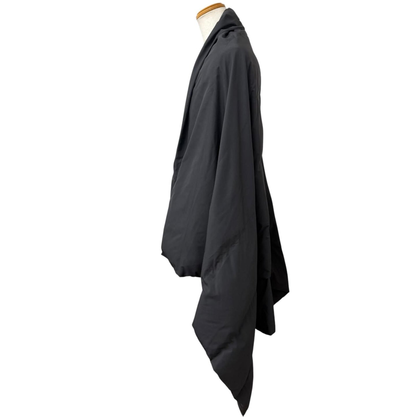 Balenciaga Oversized Poncho Cloak Coat Charcoal Gray — view 3