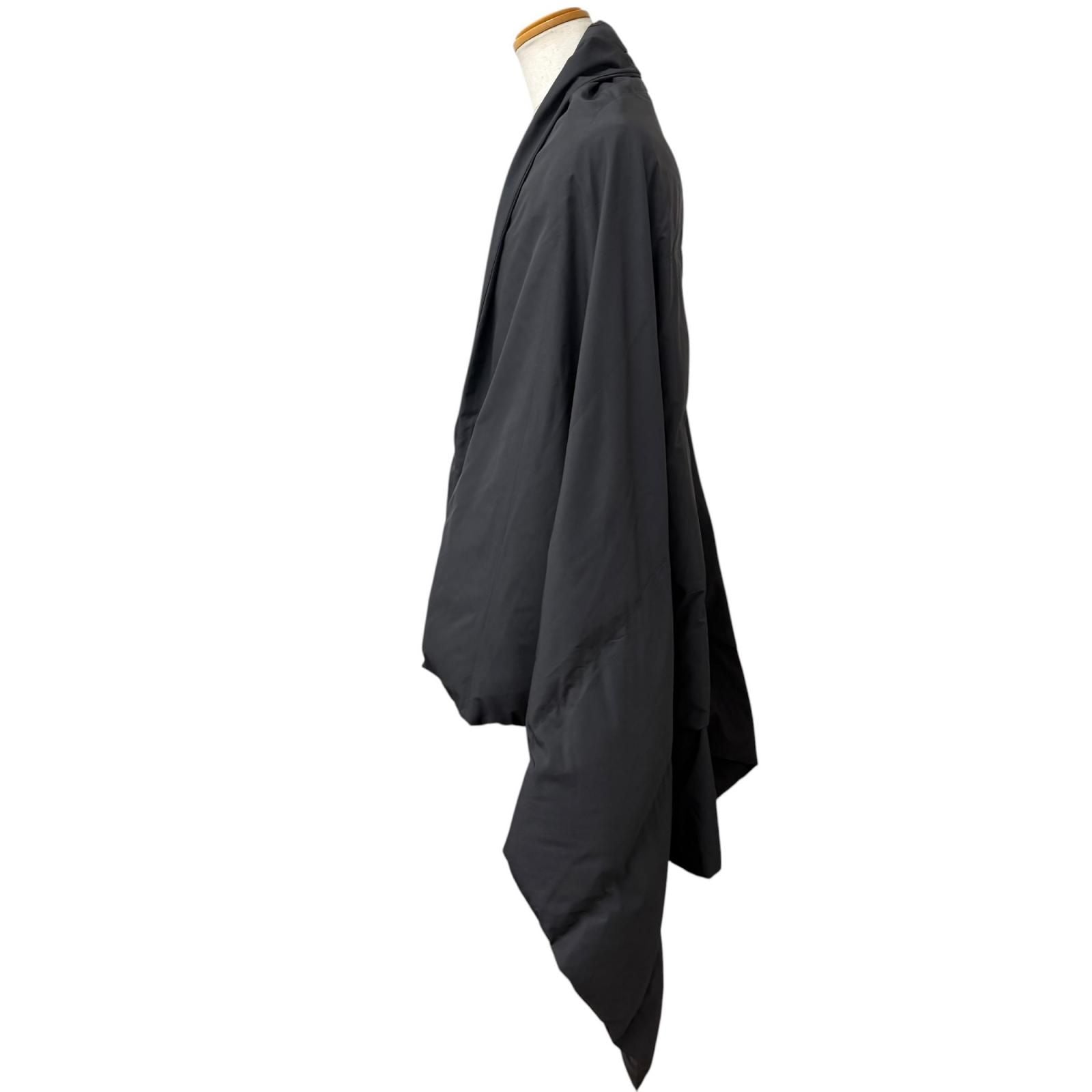 Balenciaga Oversized Poncho Cloak Coat Charcoal Gray — view 3