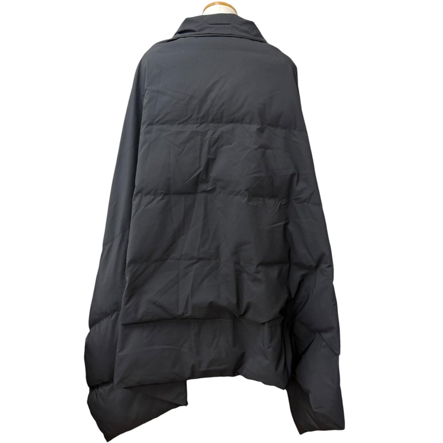 Balenciaga Oversized Poncho Cloak Coat Charcoal Gray — view 4