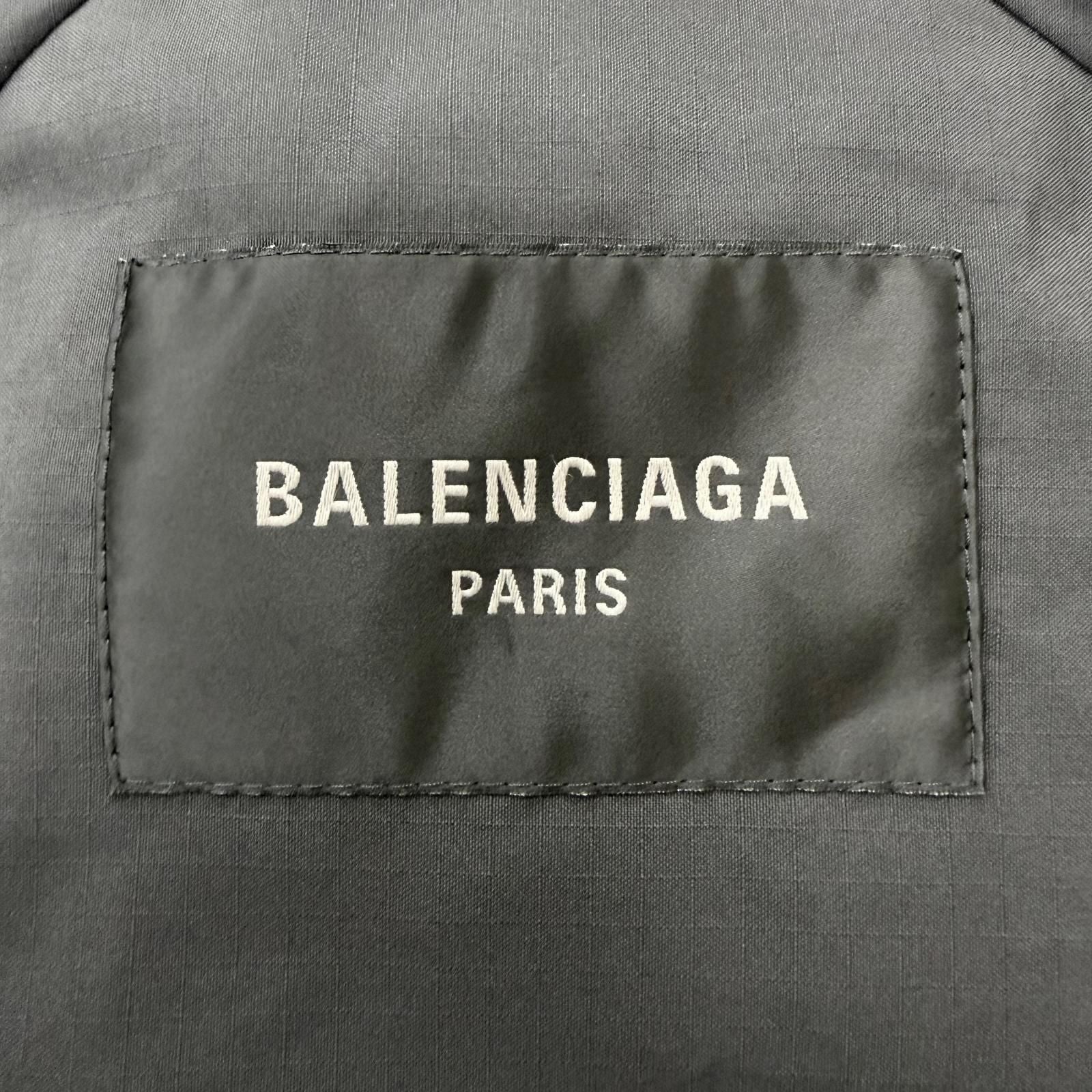 Balenciaga Oversized Poncho Cloak Coat Charcoal Gray — view 5