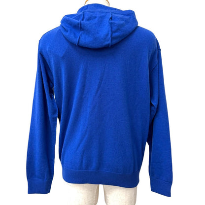 Louis Vuitton Cashmere Silk'in Side Out Logo Silver Plate Knit Hoodie — view 4