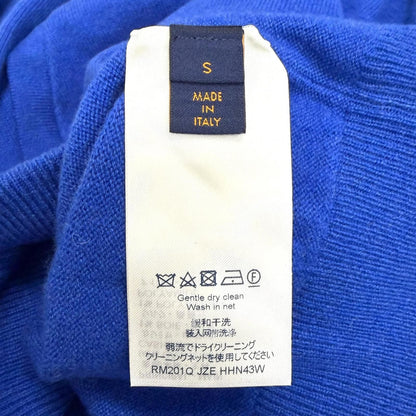 Louis Vuitton Cashmere Silk'in Side Out Logo Silver Plate Knit Hoodie — view 7