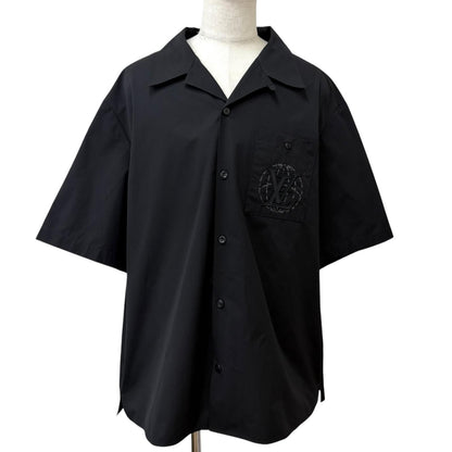 Louis Vuitton Embroidered Short Sleeve Shirt Sequin Open Collar