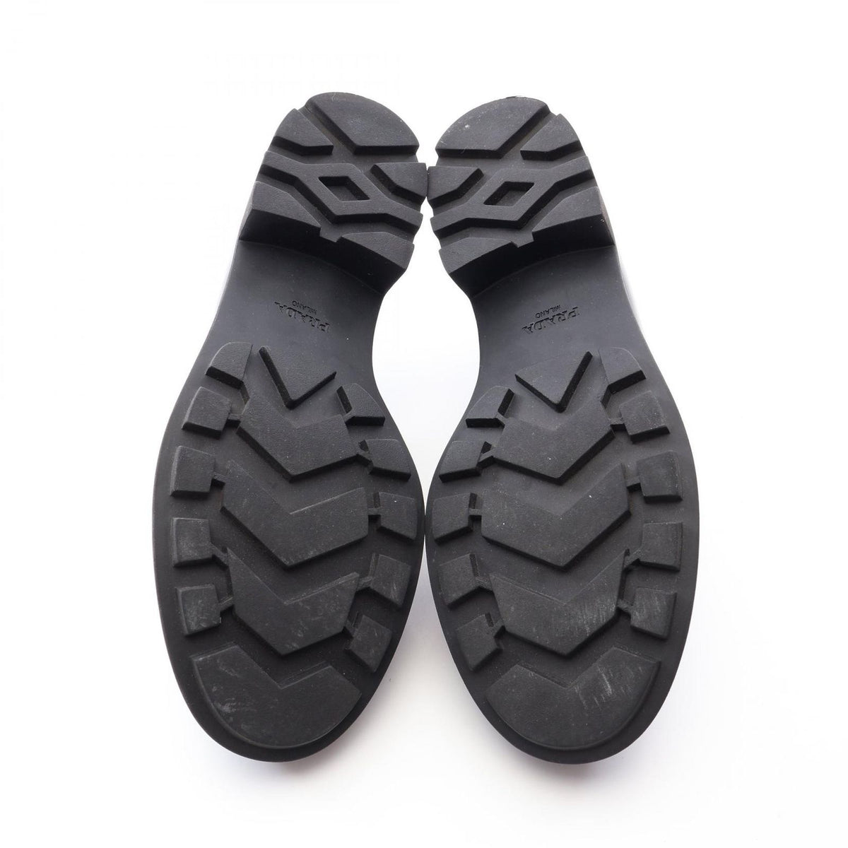 Prada Loafers Triangle Plate Leather — view 4
