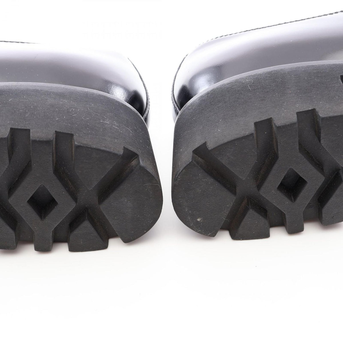 Prada Loafers Triangle Plate Leather — view 7