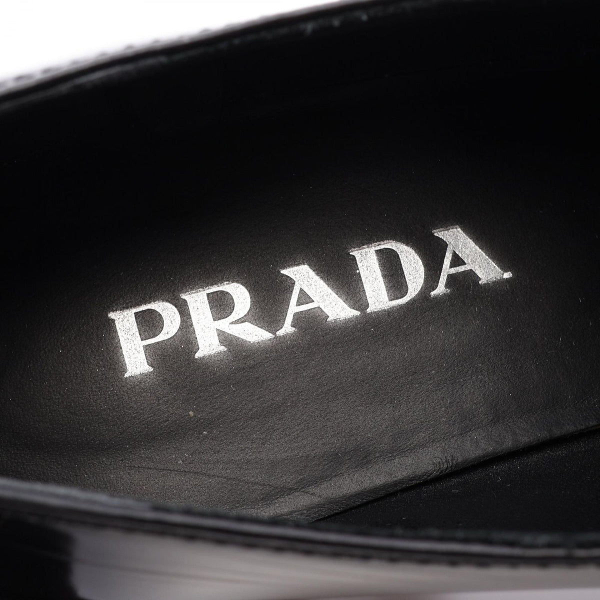 Prada Loafers Triangle Plate Leather — view 5
