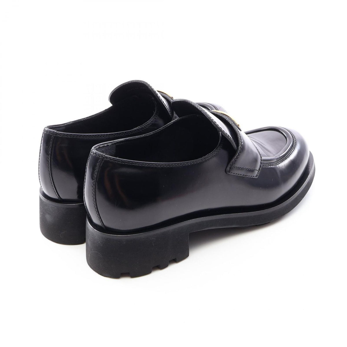 Prada Loafers Triangle Plate Leather — view 2