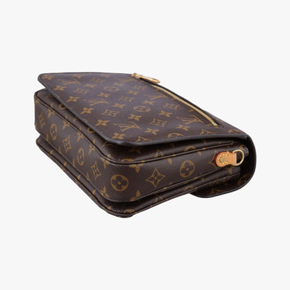 Louis Vuitton Pochette Metis MM Monogram Brown Canvas Handbag — view 6