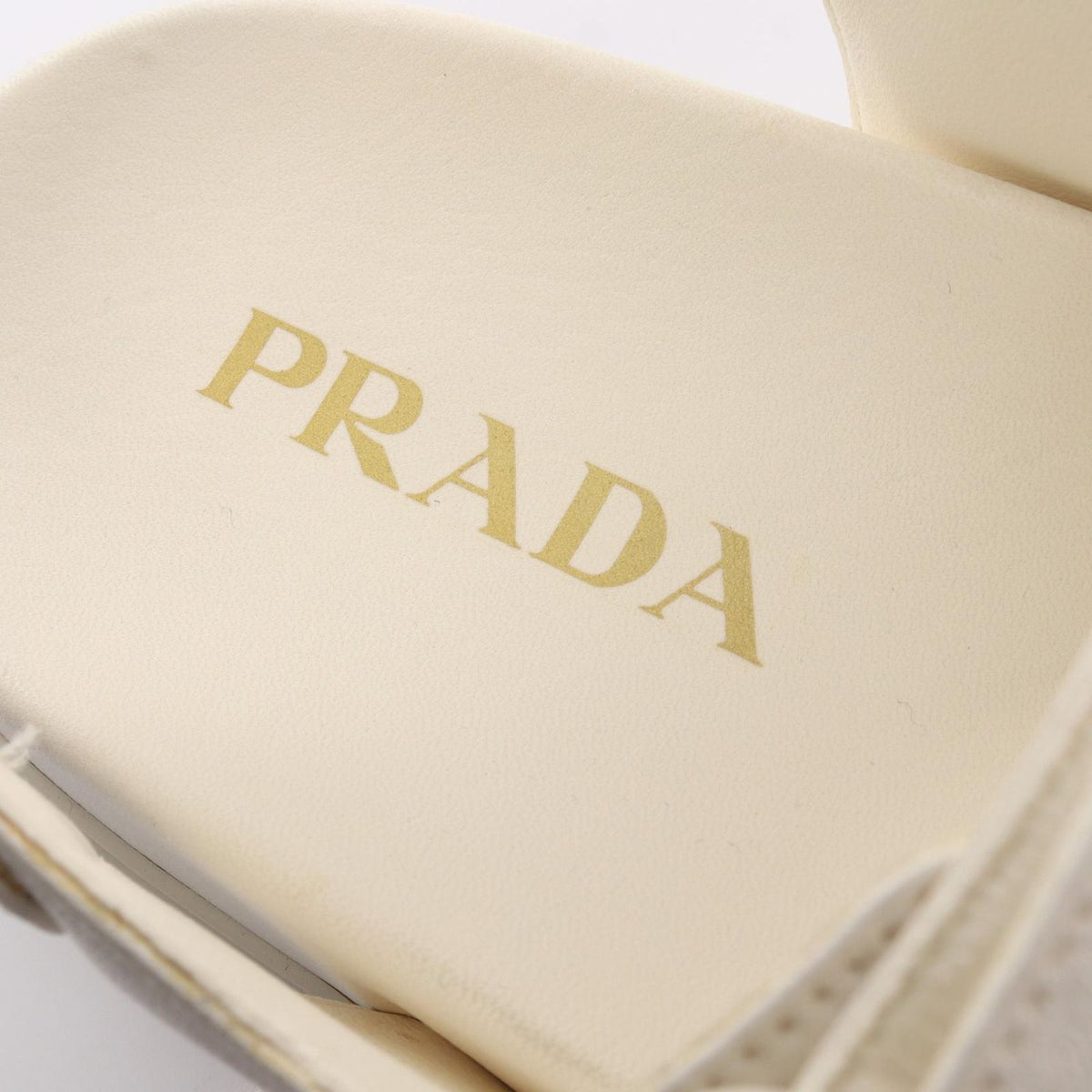 Prada Sandals Triangle Logo Leather — view 5