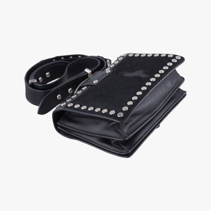 Prada Cahier Black Leather Calf Hair 25 — view 7