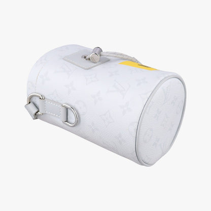 Louis Vuitton Logo Chalk Nano Bag Blanc Monogram Canvas — view 5
