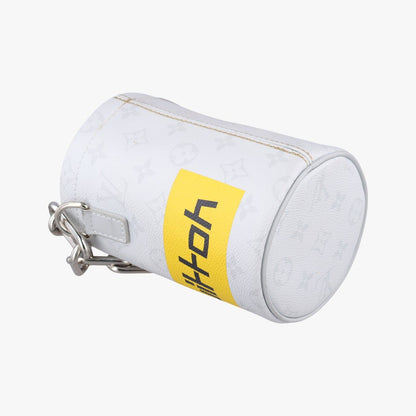 Louis Vuitton Logo Chalk Nano Bag Blanc Monogram Canvas — view 7