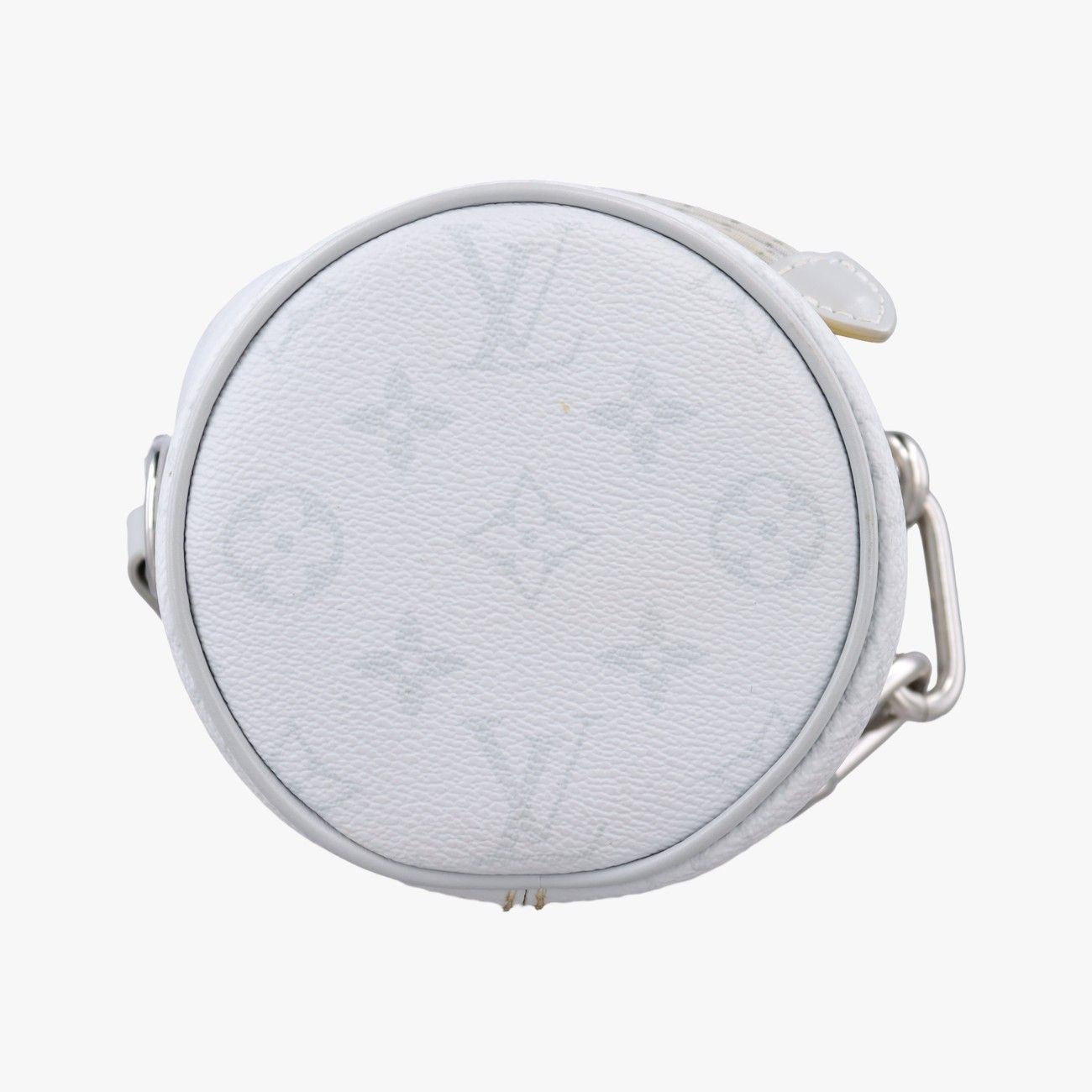 Louis Vuitton Logo Chalk Nano Bag Blanc Monogram Canvas — view 3