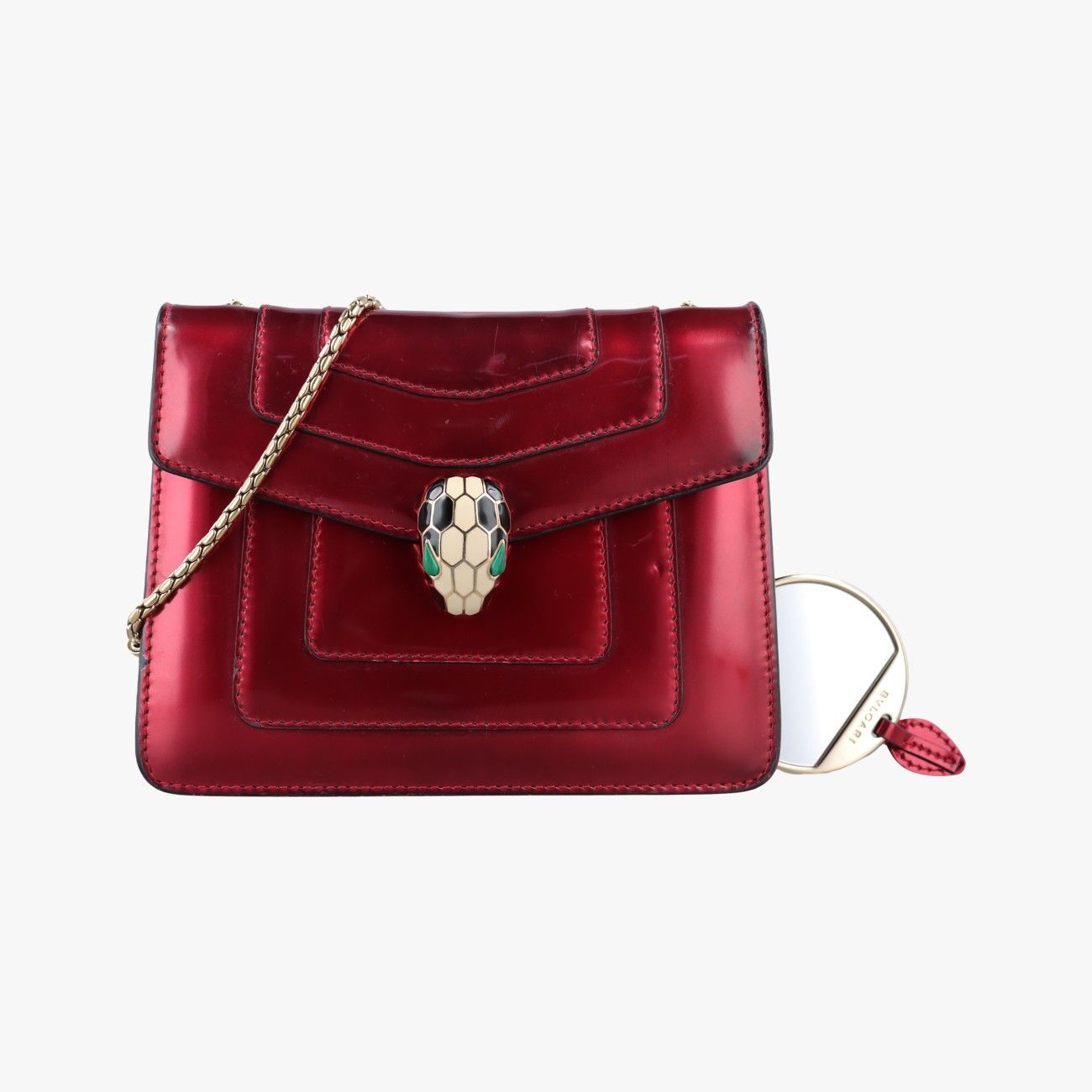 Bvlgari Serpenti Forever Red Leather