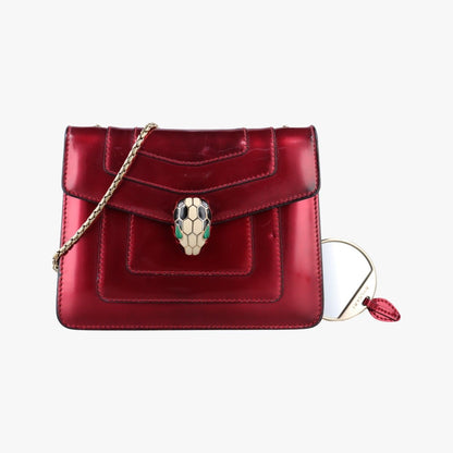 Bvlgari Serpenti Forever Red Leather