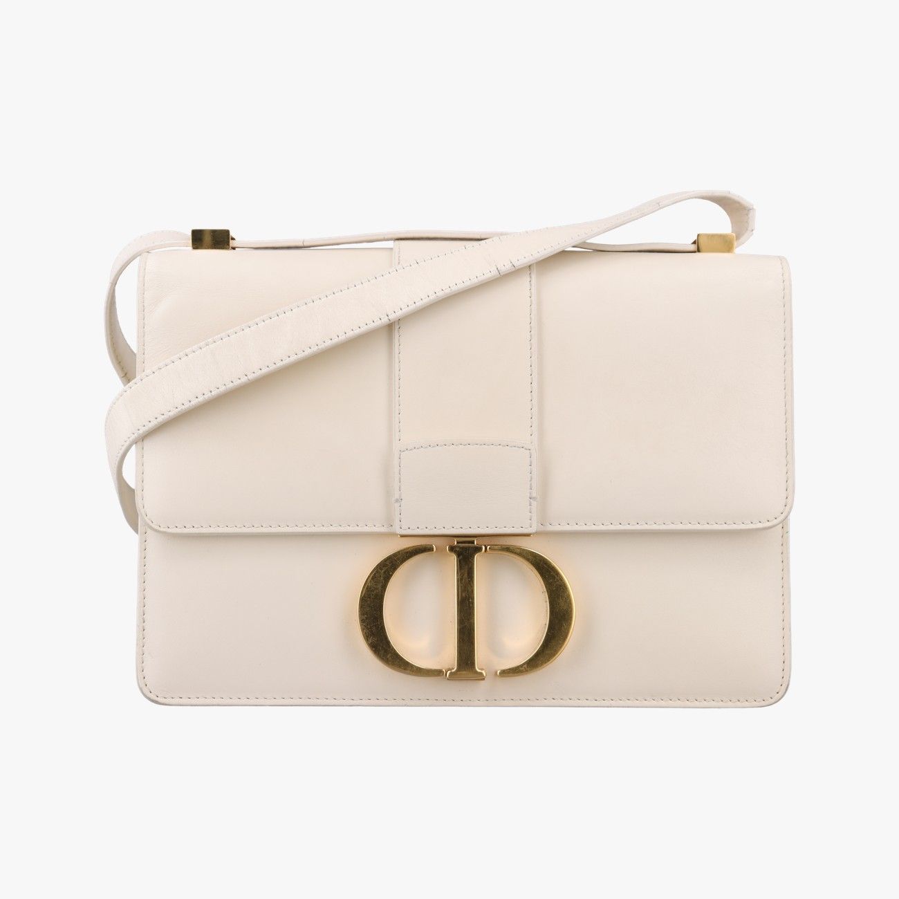 Dior White Leather Shoulder Bag