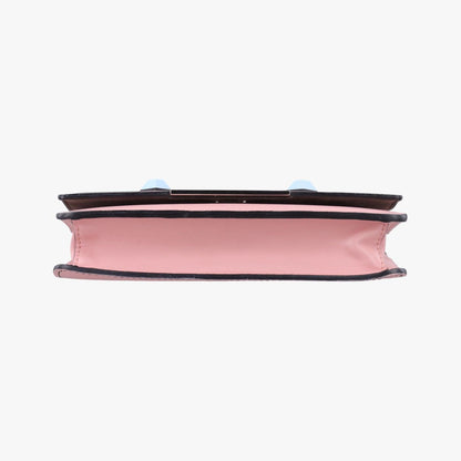 Fendi Monster Eyes Continental Pink Multicolor Leather — view 3