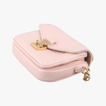 Louis Vuitton Micro Metis Pouch Chain Monogram Rose Pomelo Empreinte — view 4