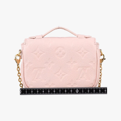Louis Vuitton Micro Metis Pouch Chain Monogram Rose Pomelo Empreinte — view 2