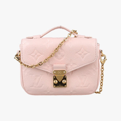 Louis Vuitton Micro Metis Pouch Chain Monogram Rose Pomelo Empreinte