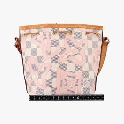 Louis Vuitton Tahitian Nano Noe Azur Damier Canvas Bucket Bag — view 2