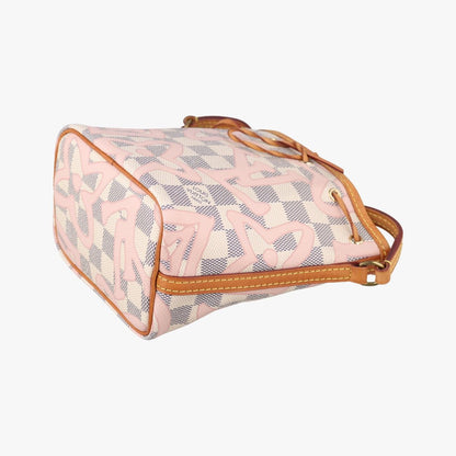 Louis Vuitton Tahitian Nano Noe Azur Damier Canvas Bucket Bag — view 4