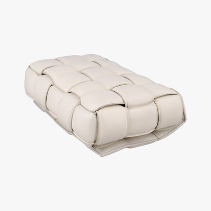 Bottega Veneta Padded Cassette White Lambskin Shoulder Bag — view 6