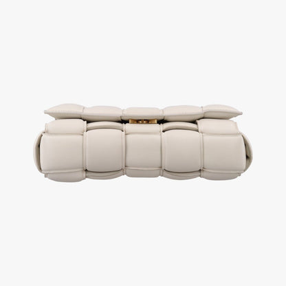 Bottega Veneta Padded Cassette White Lambskin Shoulder Bag — view 3