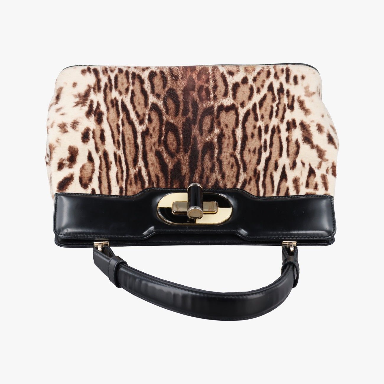 Bvlgari Leopard Motif Brown Leather Fur AX — view 8