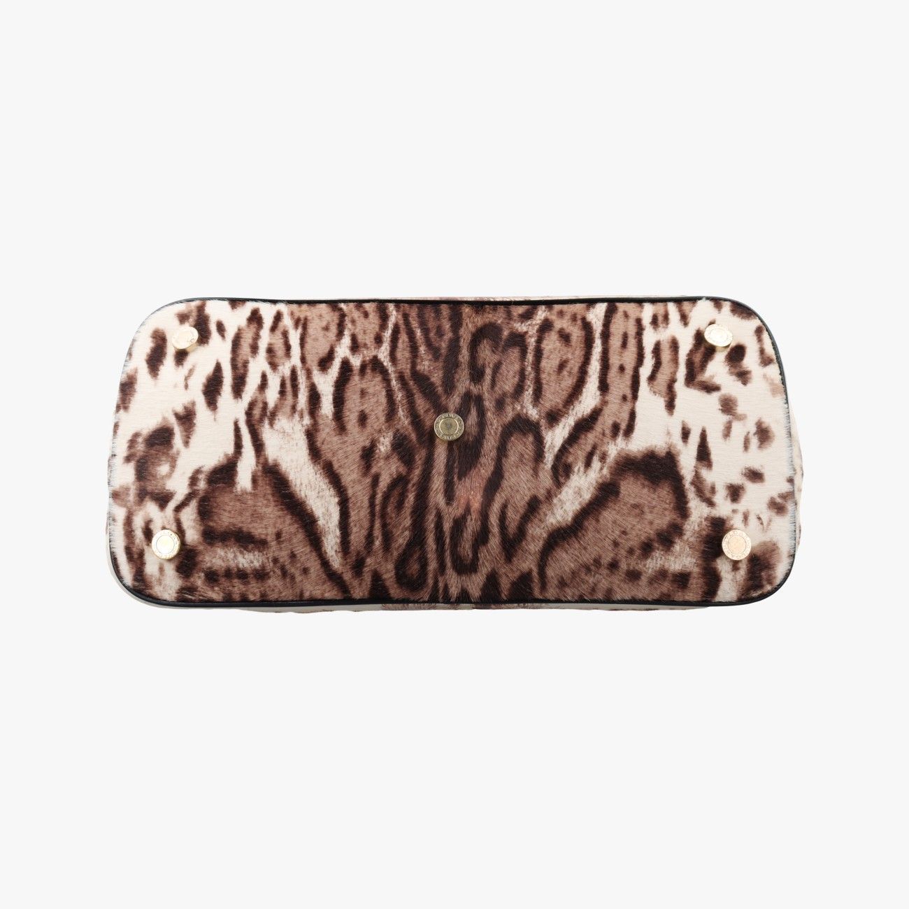 Bvlgari Leopard Motif Brown Leather Fur AX — view 3