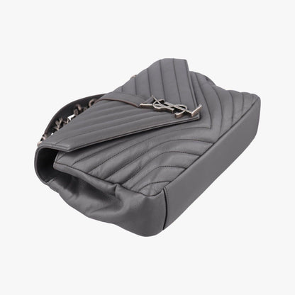Saint Laurent Carre Gray Leather — view 5
