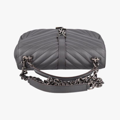 Saint Laurent Carre Gray Leather — view 8