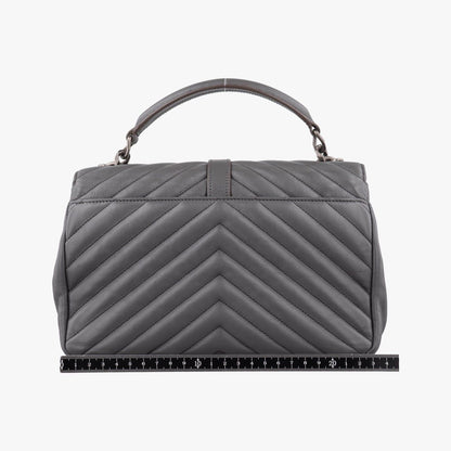 Saint Laurent Carre Gray Leather — view 2