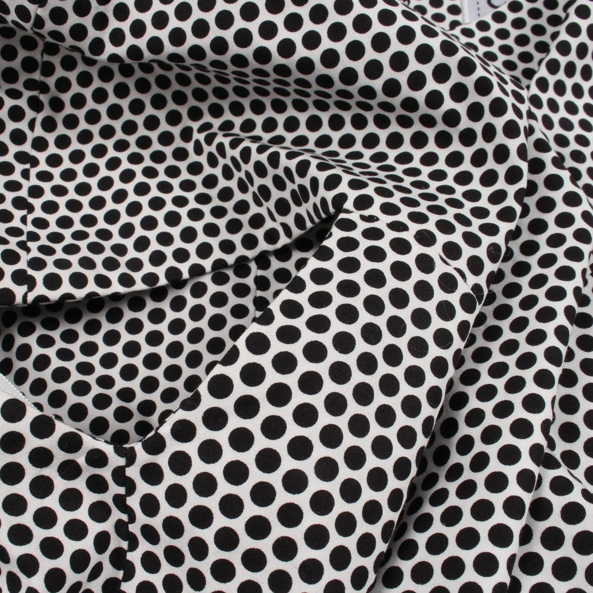 Chanel CC Logo Button Dot Cotton Top — view 6