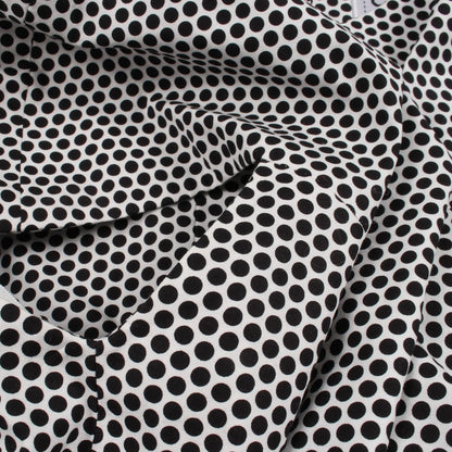 Chanel CC Logo Button Dot Cotton Top — view 6