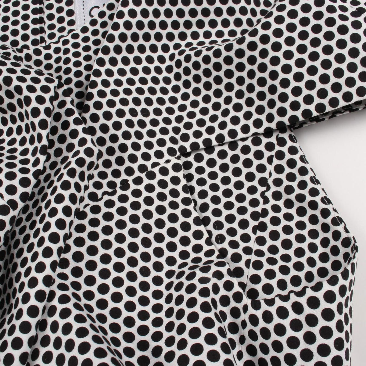 Chanel CC Logo Button Dot Cotton Top — view 7